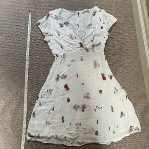 White mini dress